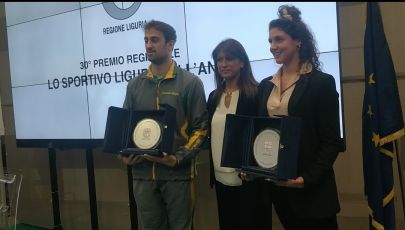 Alberto Razzetti e Linda Cerruti sono i vincitori del premio "Sportivo ligure dell'anno"