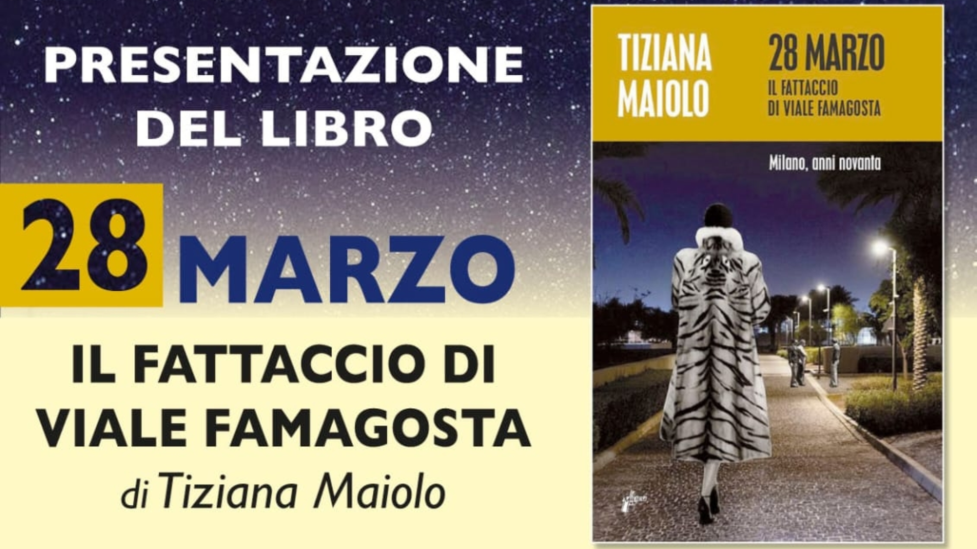 Rapallo, presentazione del libro "28 marzo il fattaccio di viale Famagosta" di Tizana Maiolo