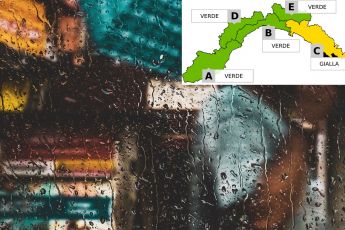 Levante ligure, allerta gialla per pioggia nella giornata di domani