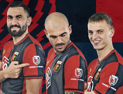 Genoa, il logo del Comune di Sanremo sulle maglie durante le partite contro Parma e Palermo