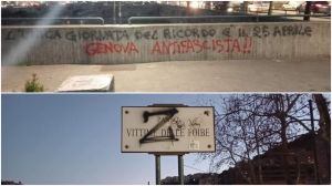 Genova, vandalizzata la targa che ricorda le vittime delle foibe