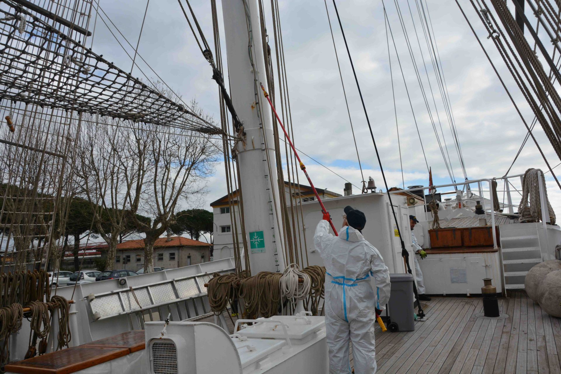 La Spezia, la Nave Italia si rifà il look: ecco tutti i "lavoretti" sul brigantino a vela più grande del mondo