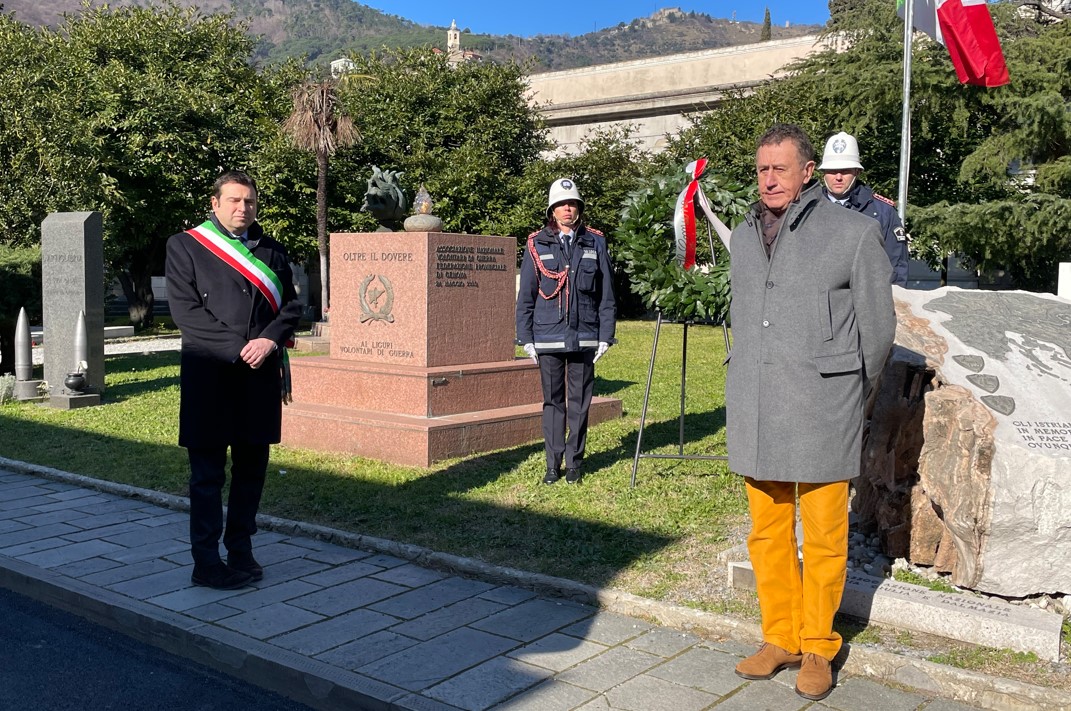 Genova, celebrato il "Giorno del Ricordo" con una cerimonia al cimitero di Staglieno