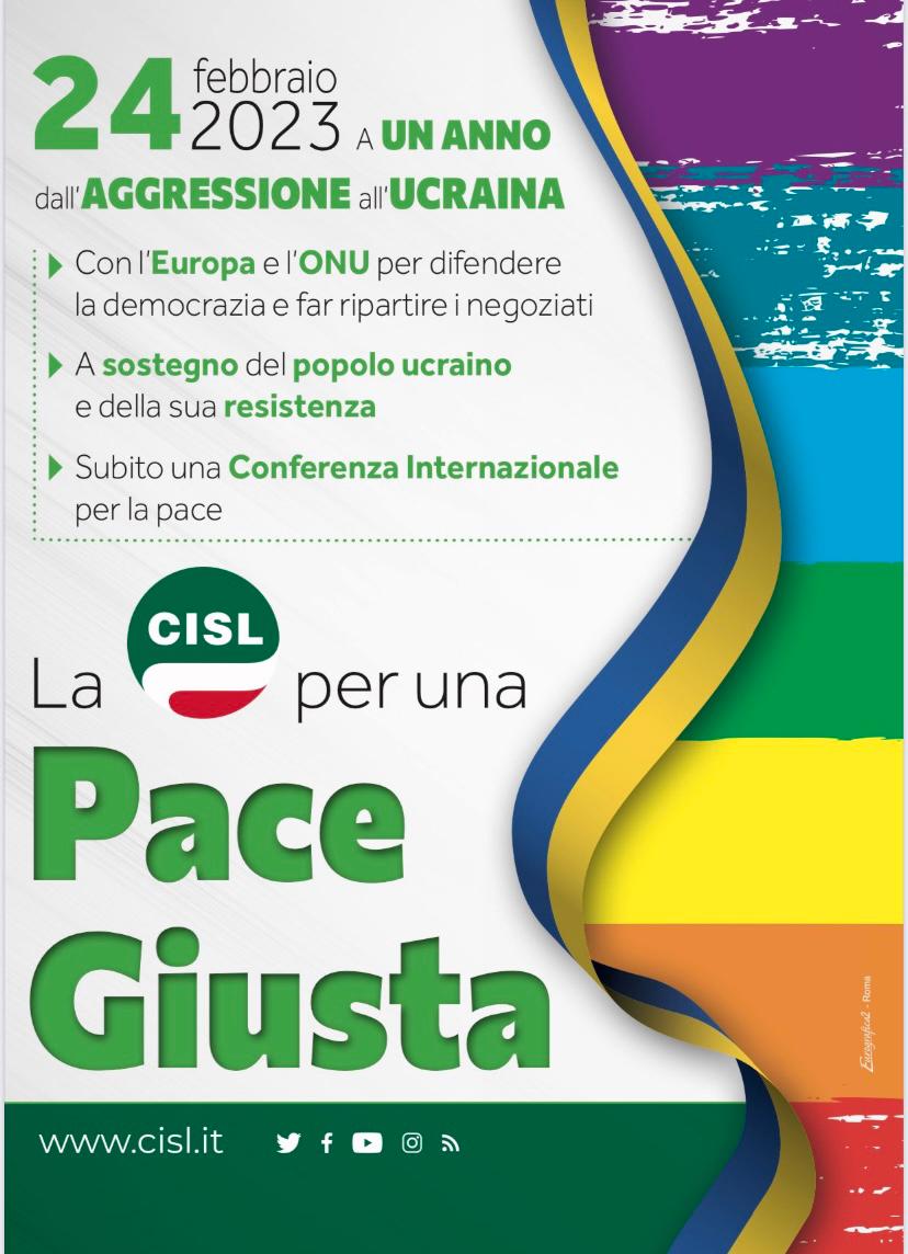 Iniziative per la pace in Ucraina, il sostegno di Cisl Liguria
