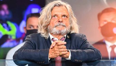 Lazio - Sampdoria, Massimo Ferrero presente allo stadio Olimpico