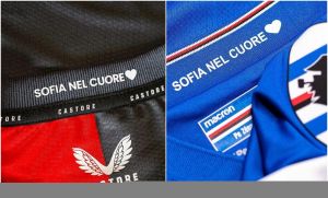 "Sofia nel cuore", patch speciale sulle maglie di Genoa e Sampdoria