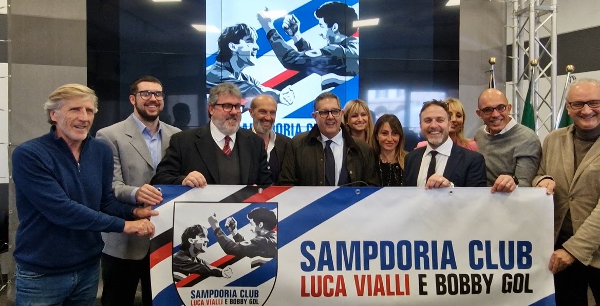 Sampdoria, presentato in Regione il nuovo "Club Luca Vialli e Bobby Gol"  