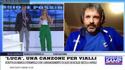 Strimpelli a Forever Samp: "Ecco com'è nata "Luca", la canzone dedicata a Vialli"
