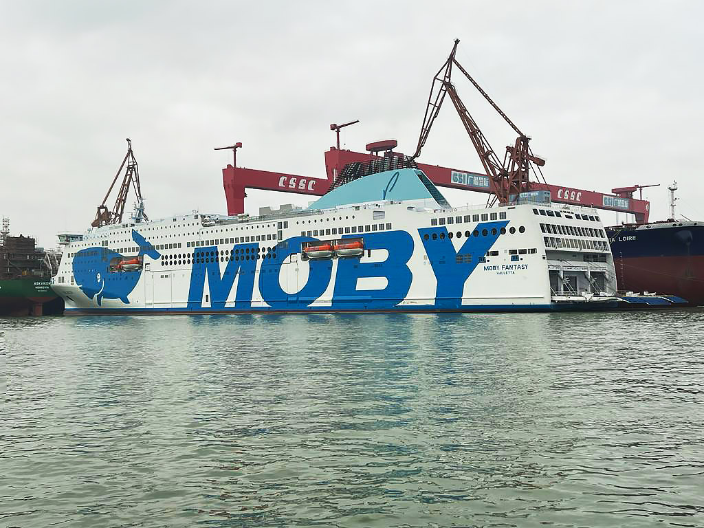 Consegnato il Moby Fantasy: è il traghetto più grande al mondo