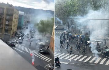 Genoa - Perugia, scontri tra tifosi rossoblù un'ora e mezza dopo la partita