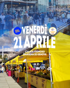 Venerdì il Giorno per la Terra, agricoltori e pescatori insieme nella Darsena di Genova per celebrare i prodotti del pianeta