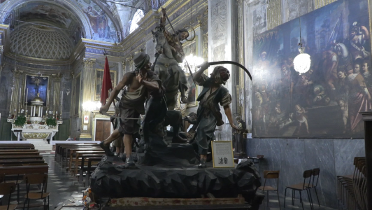 Genova, oratorio di vico sotto le Murette: la storia della statua di San Giacomo "imprigionata" da 40 anni 