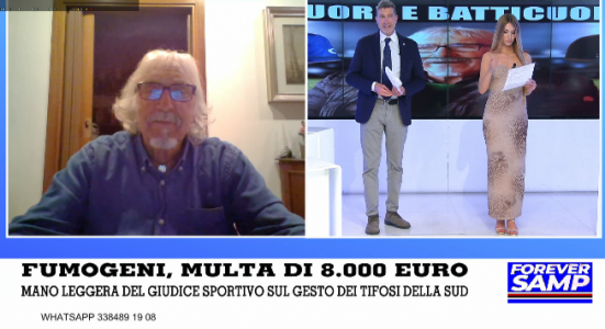 Rossinelli: "La sparizione della Sampdoria sarebbe un colpo al cuore. Voleva comprarla Volpi, ma non gliela diedero"