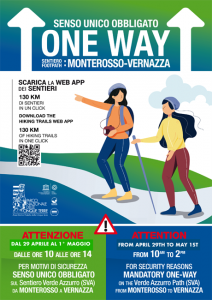 Cinque Terre, il sentiero verde azzurro a senso unico apprezzato dai turisti: a maggio un ricco calendario di eventi