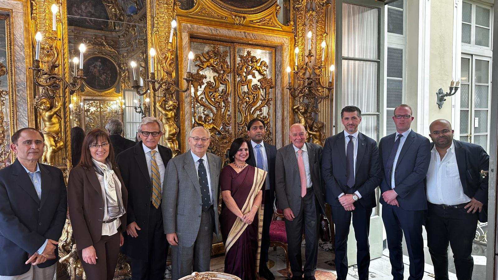 Genova, l'ambasciatrice dell'India incontra la giunta della Camera di Commercio: sul tavolo i temi dell'import-export