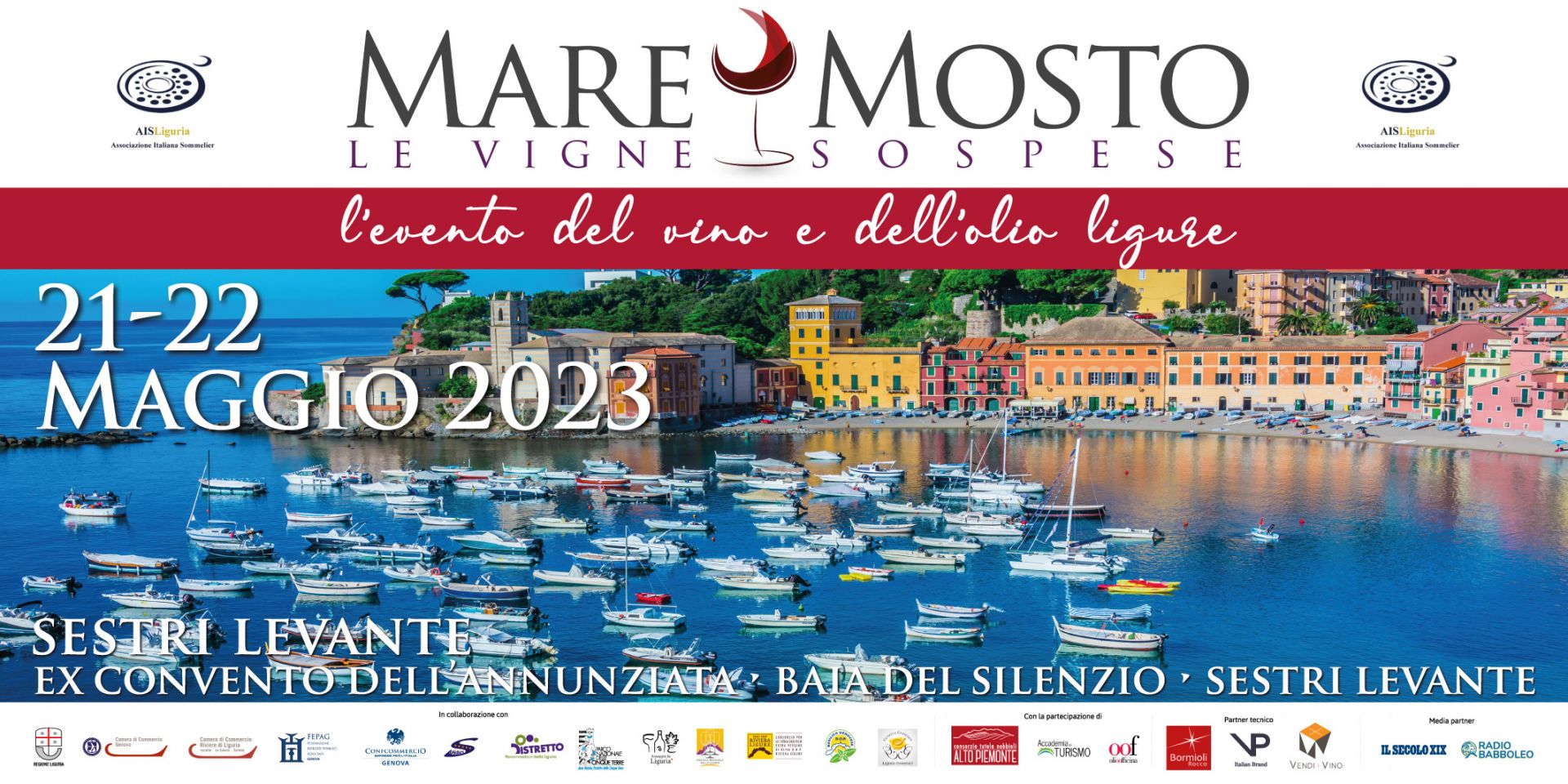 Liguria: il 21 e 22 maggio torna "Mare&Mosto", la manifestazione enogastronomica dedicata al vino, all'olio e ai sapori del territorio