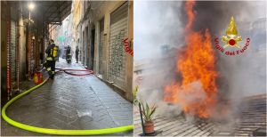 Genova, incendio in un appartamento di vico del Duca: tre persone evacuate