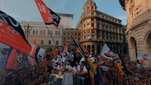 Genoa, la festa per il ritorno in serie A vista dal drone: il video ufficiale della società