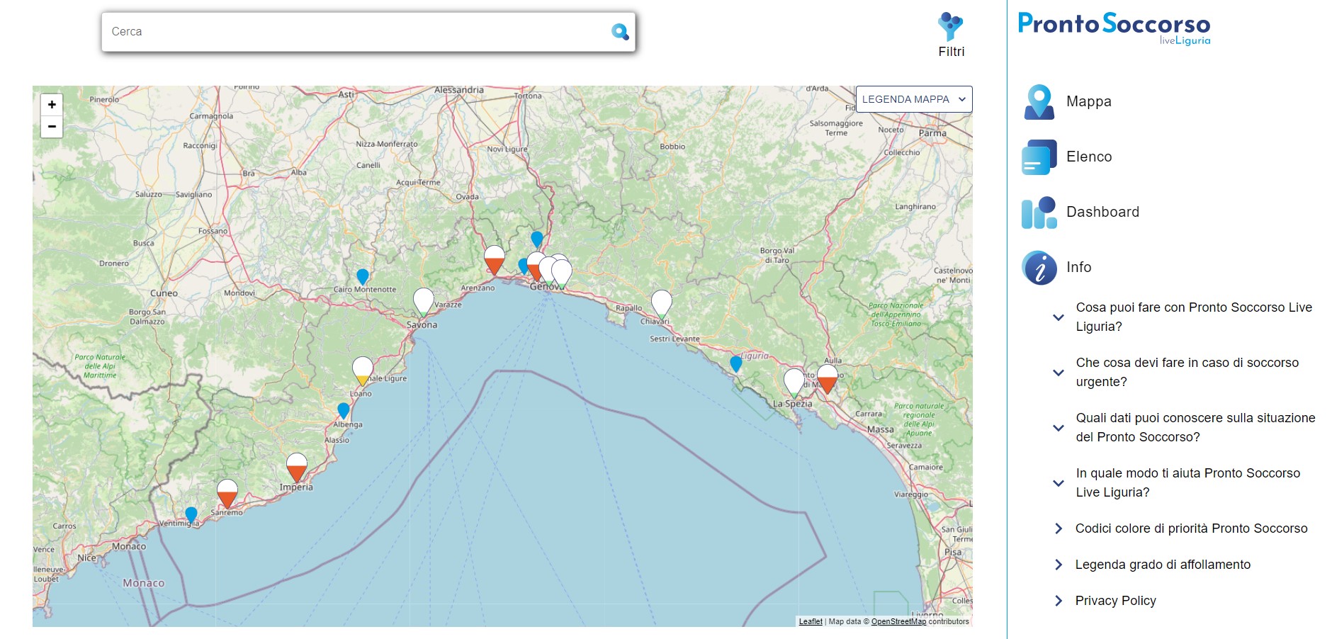 Liguria, arriva "Pronto Soccorso Live": l'app che indica il pronto soccorso più vicino e meno affollato