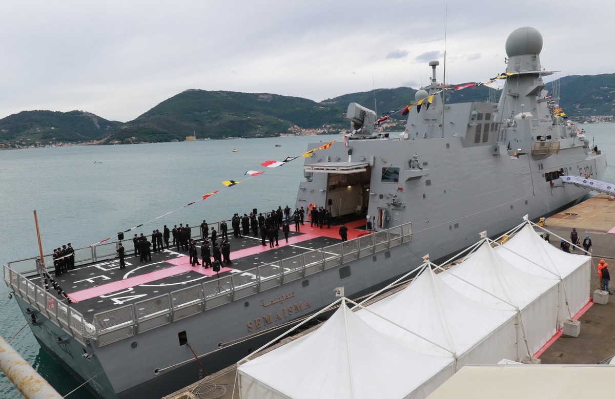 Fincantieri, consegnata "Semaisma": è la quarta unità di corvette commissionata dal Ministero della Difesa del Qatar