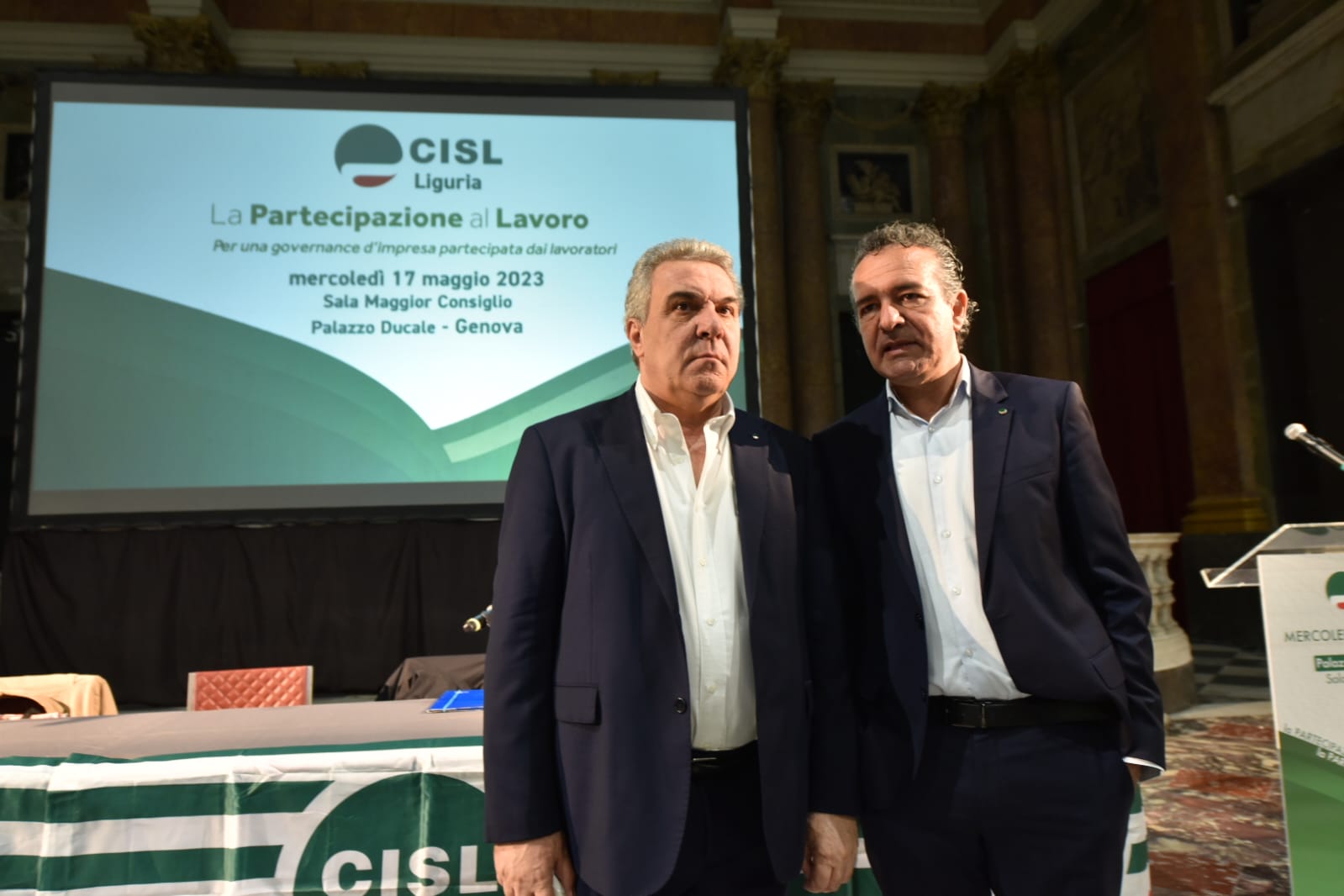 Genova, al Ducale l'iniziativa Cisl Liguria "La Partecipazione al Lavoro". Il segretario generale Sbarra: "Fermare la carneficina degli incidenti"