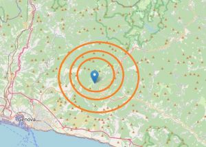 Liguria, lieve scossa di terremoto a Davagna: magnitudo 2,3 