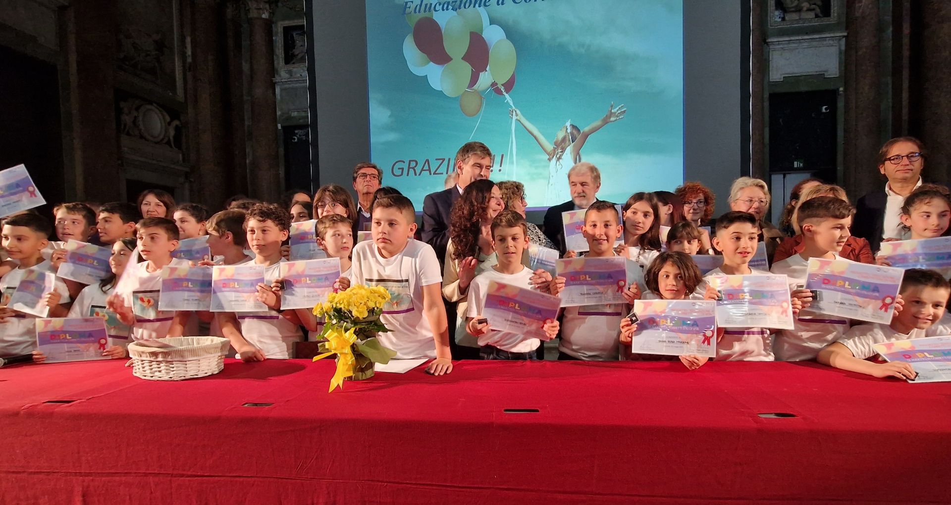 Genova, Asl3 premia a Palazzo Ducale 26 alunni della scuola primaria di Teglia con il diploma di “addetto ai corretti stili di vita”