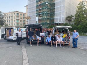Alluvione Emilia Romagna: i tassisti genovesi a Ravenna per consegnare beni di prima necessità alla protezione civile