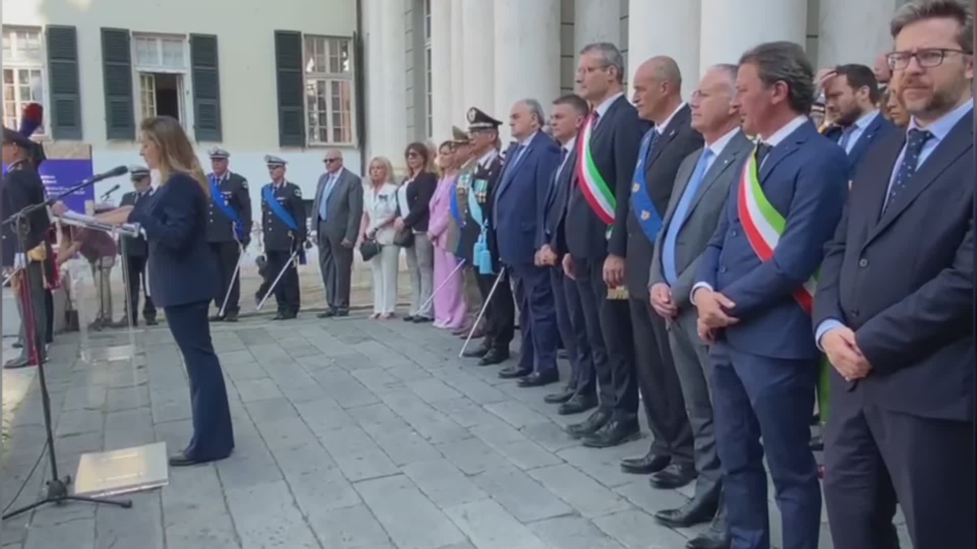 Festa della Repubblica a Genova, la cerimonia in piazza Matteotti