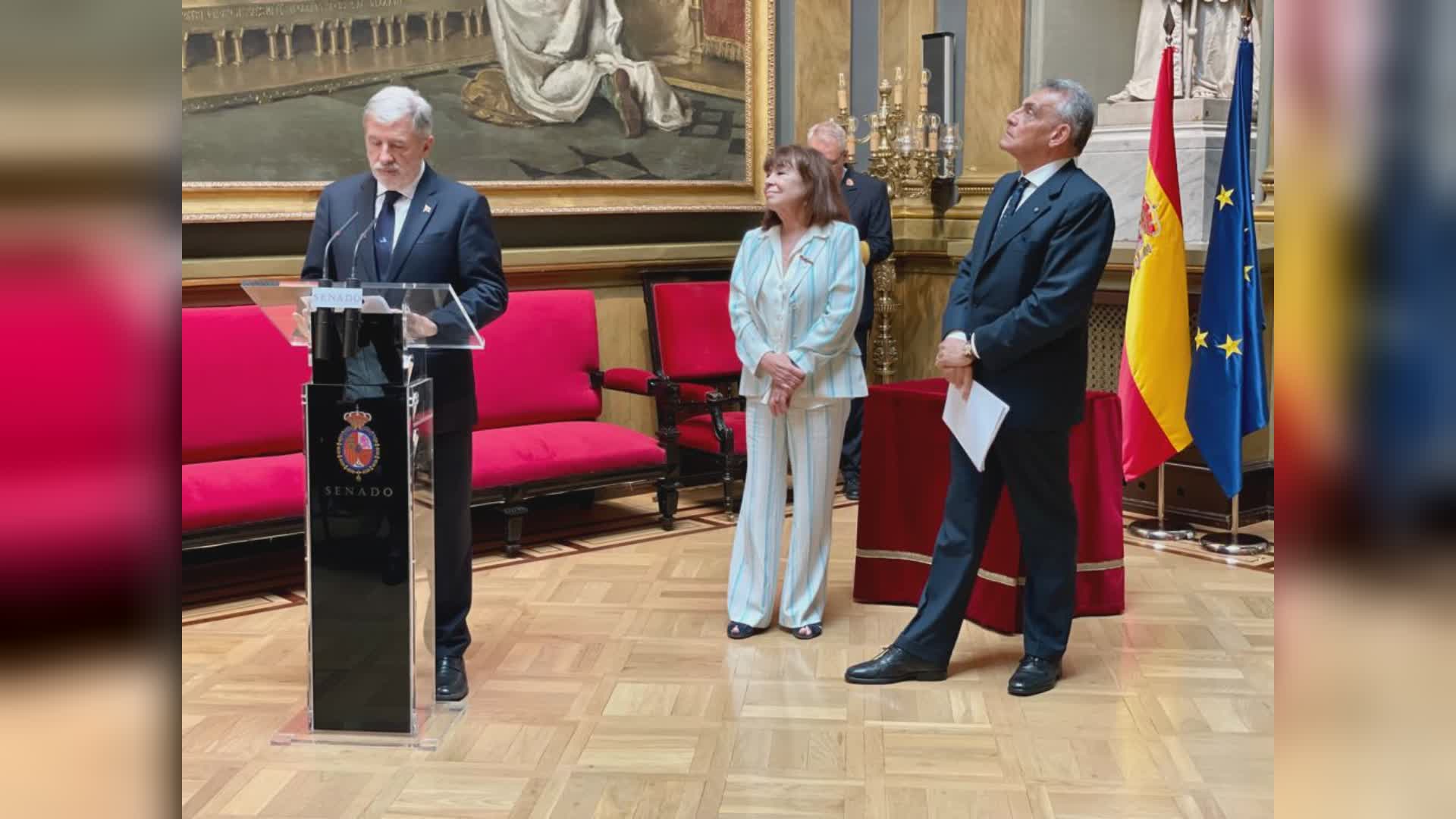 Genova, il sindaco Bucci a Madrid in visita al Senato di Spagna: "La nostra storia legata a doppio filo a quella spagnola"