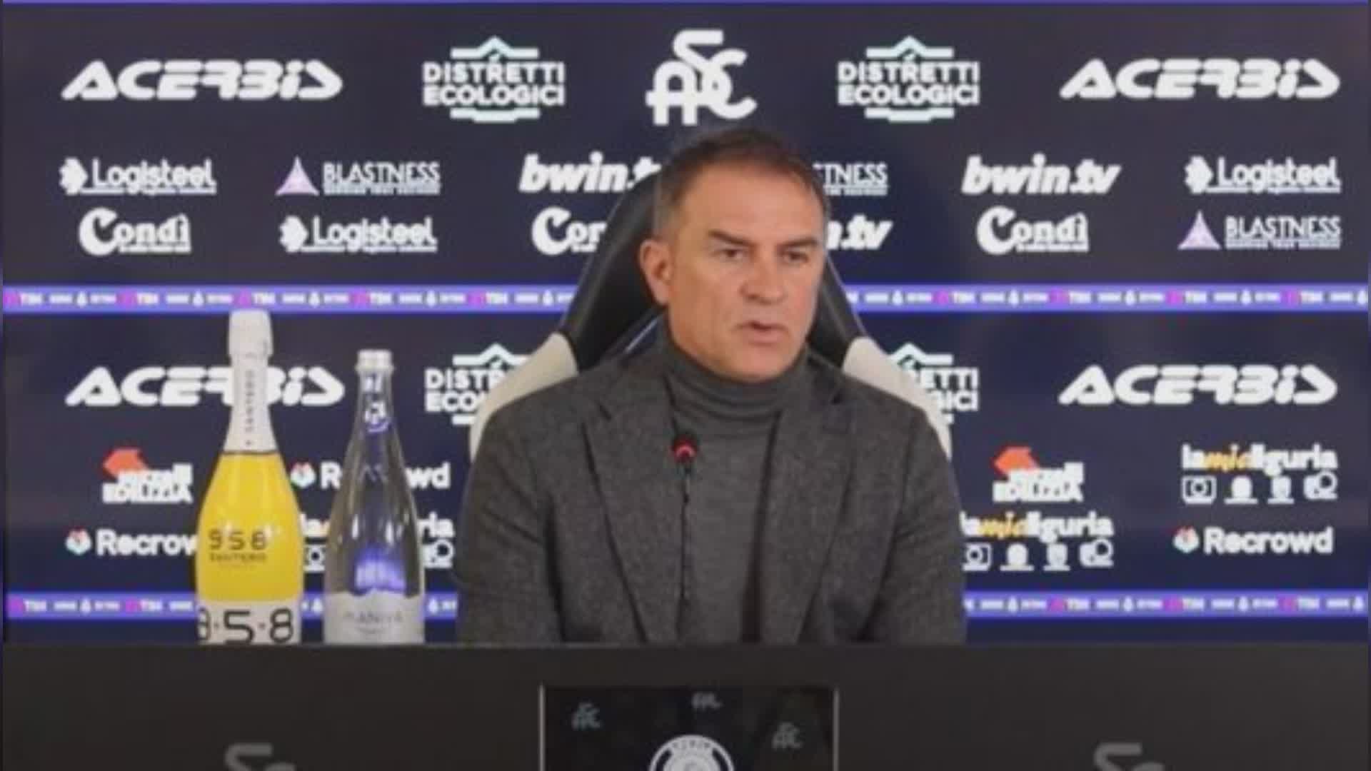 Spezia, missione salvezza a Roma. Semplici: "Proviamo a fare gol senza pensare ad altro"