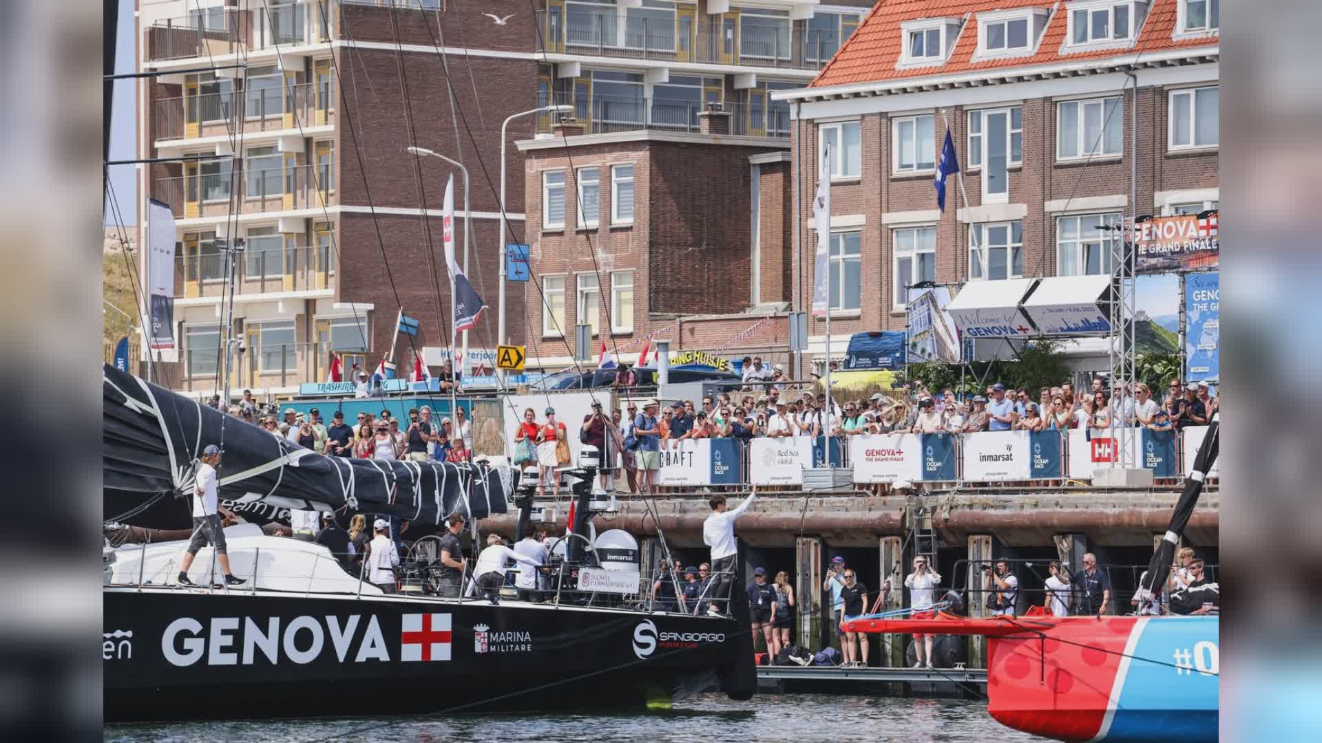 The Ocean Race, grande folla per l'arrivo delle imbarcazioni a L'Aia