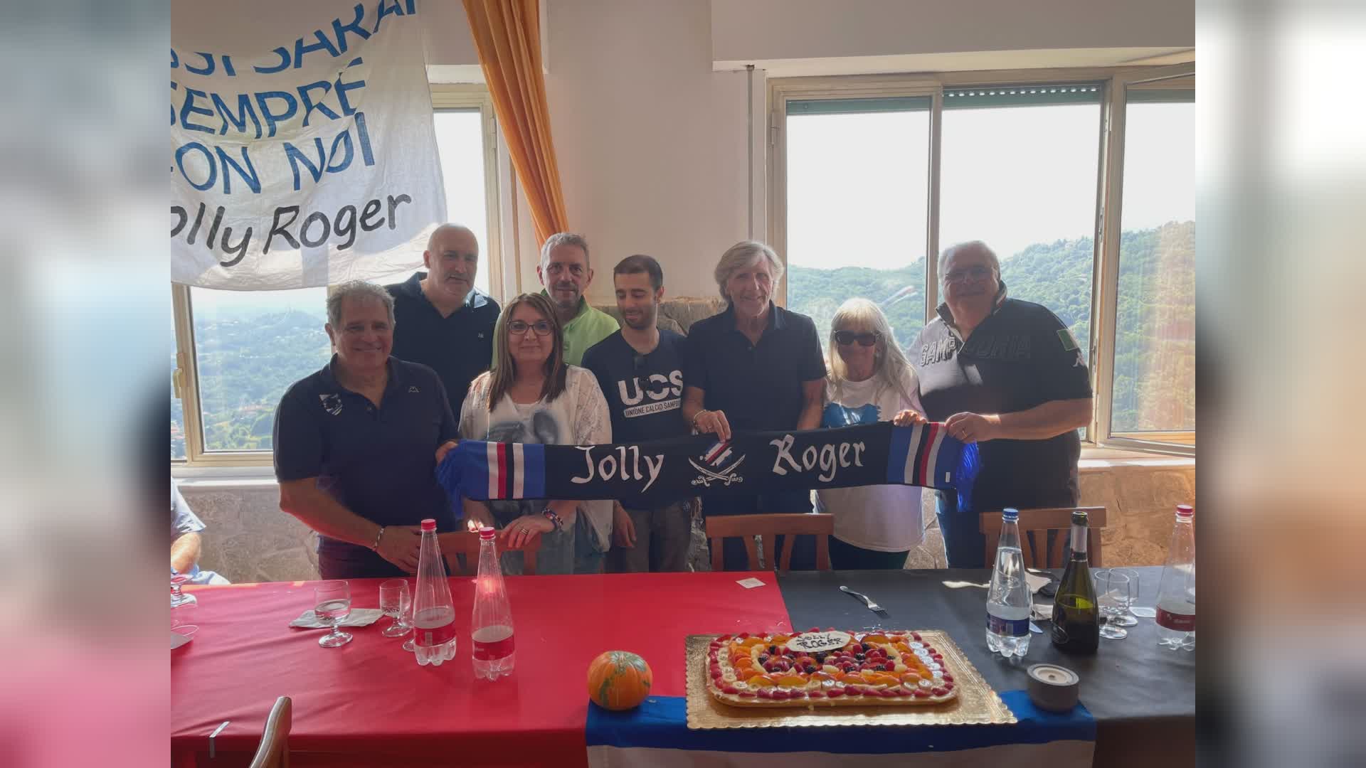 Sampdoria, festa benefica del club Jolly Roger con Enrico Nicolini ospite d'onore