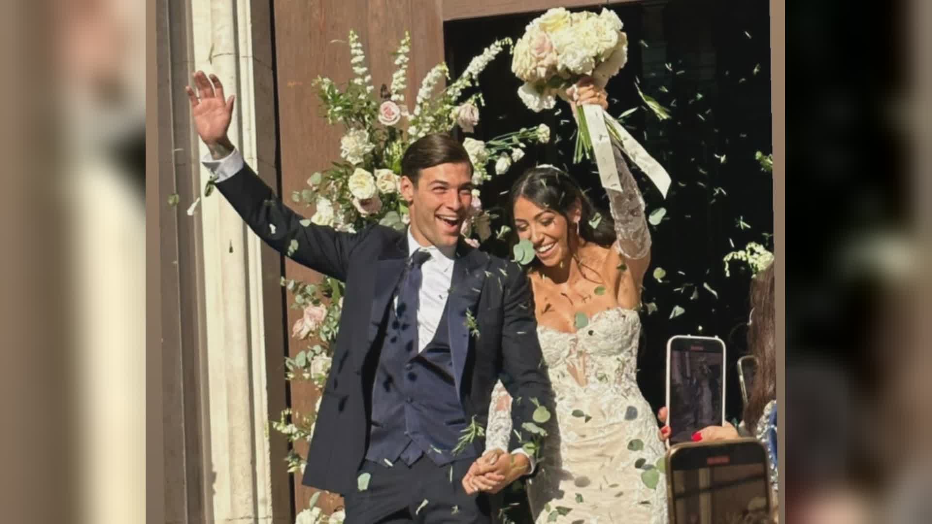 Genoa, Alex Vogliacco ha sposato Virginia Mihajlovic a Monopoli. Presenti anche alcuni compagni di squadra