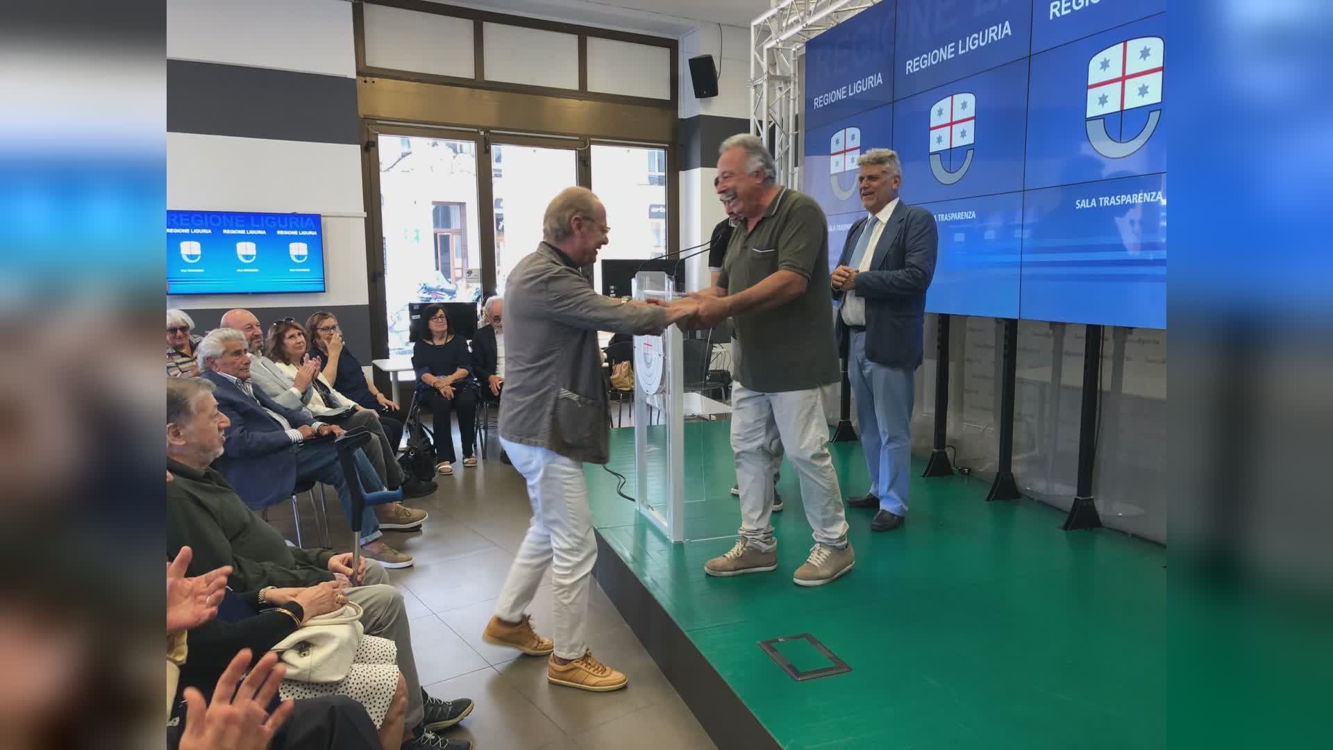 Premiati in Regione i veterani del giornalismo ligure, tra i quali Paolo Zerbini