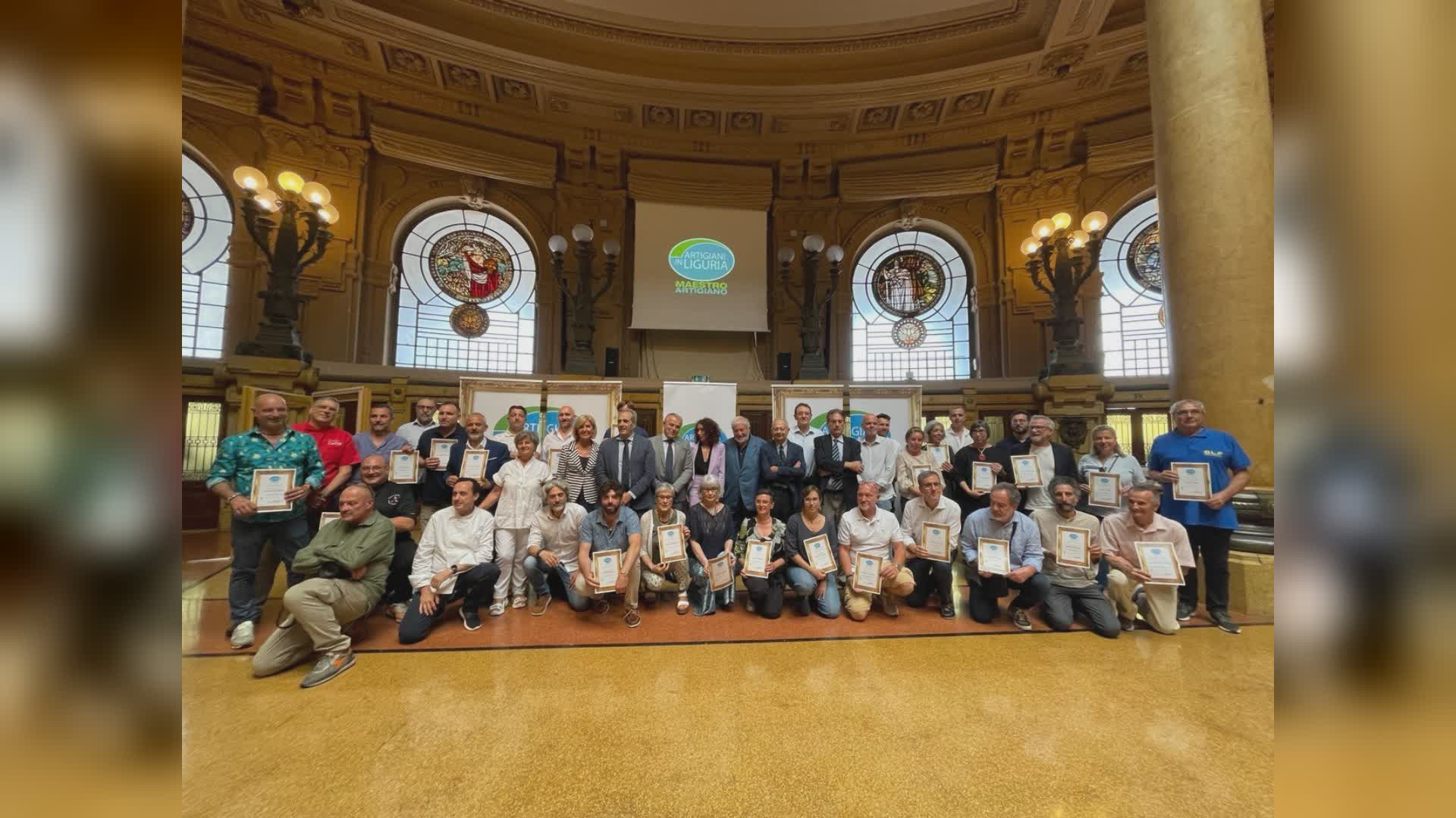 Liguria, la famiglia di "Maestro Artigiano" si arricchisce di 50 nuovi imprenditori che hanno dimostrato attitudine a insegnare il mestiere