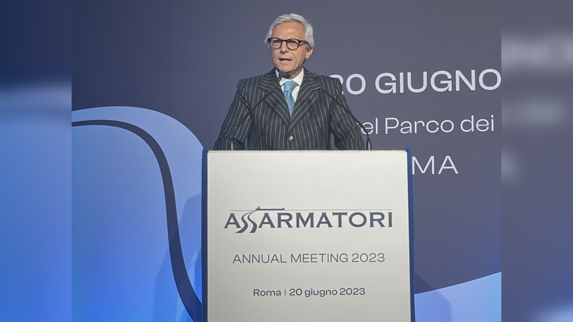 Meeting Assarmatori 2023, l'allarme del presidente Messina: "Alti costi per la transizione energetica: la bandiera italiana può perdere competitività"