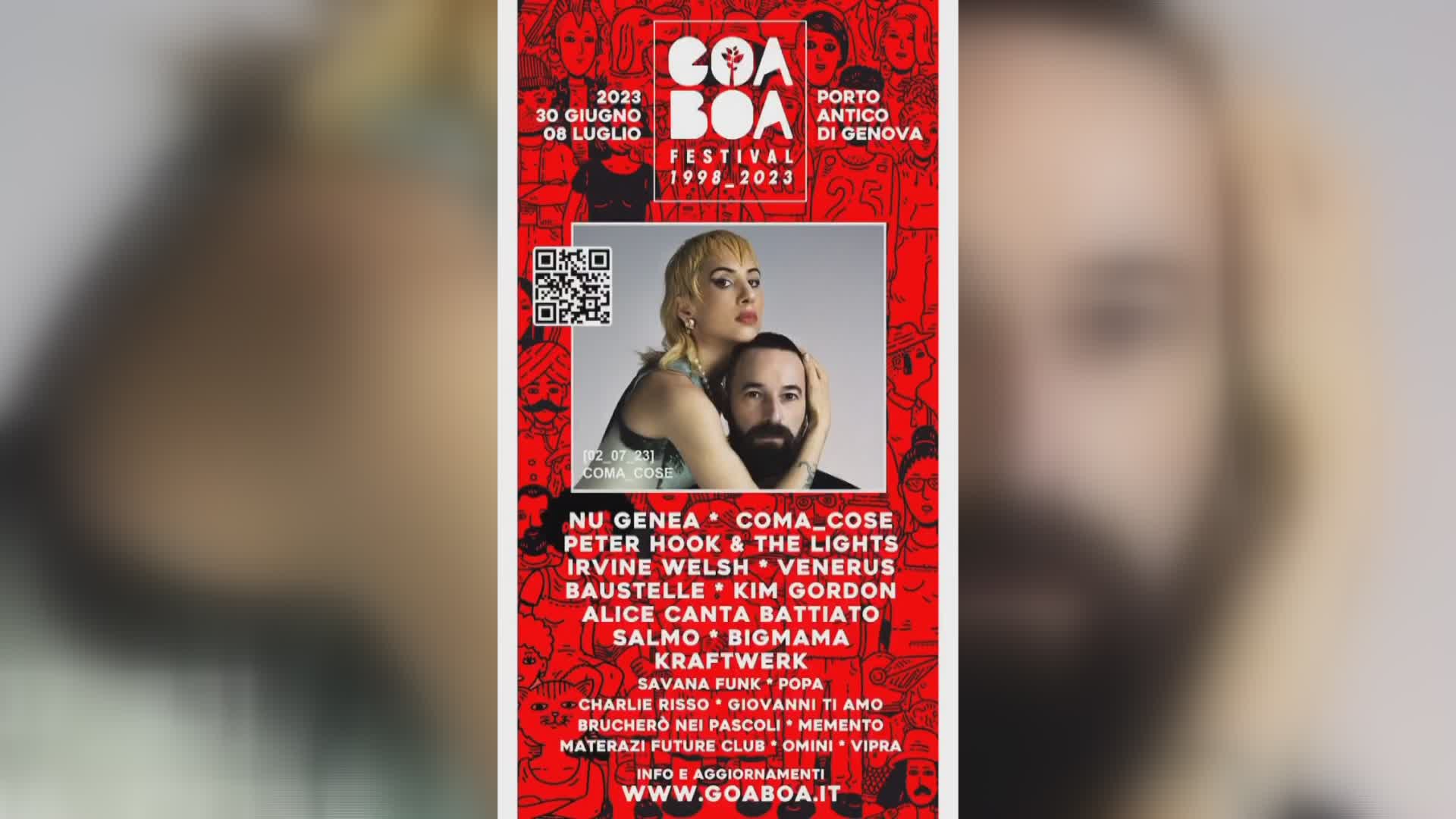 Genova, per i 25 anni del Goa-Boa una playlist di storia recente della musica