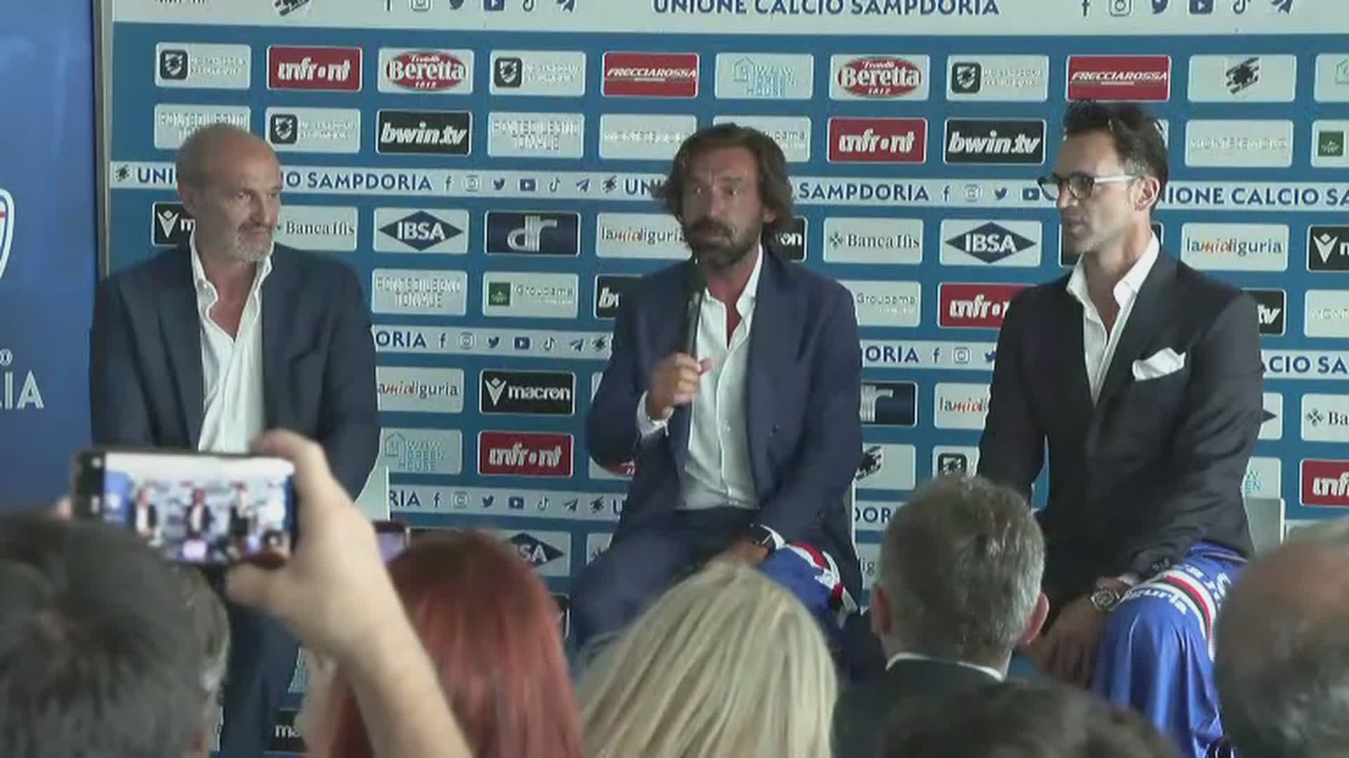 Sampdoria Pirlo Simbolo Ditalia Da Bambino Guardavo Vialli E