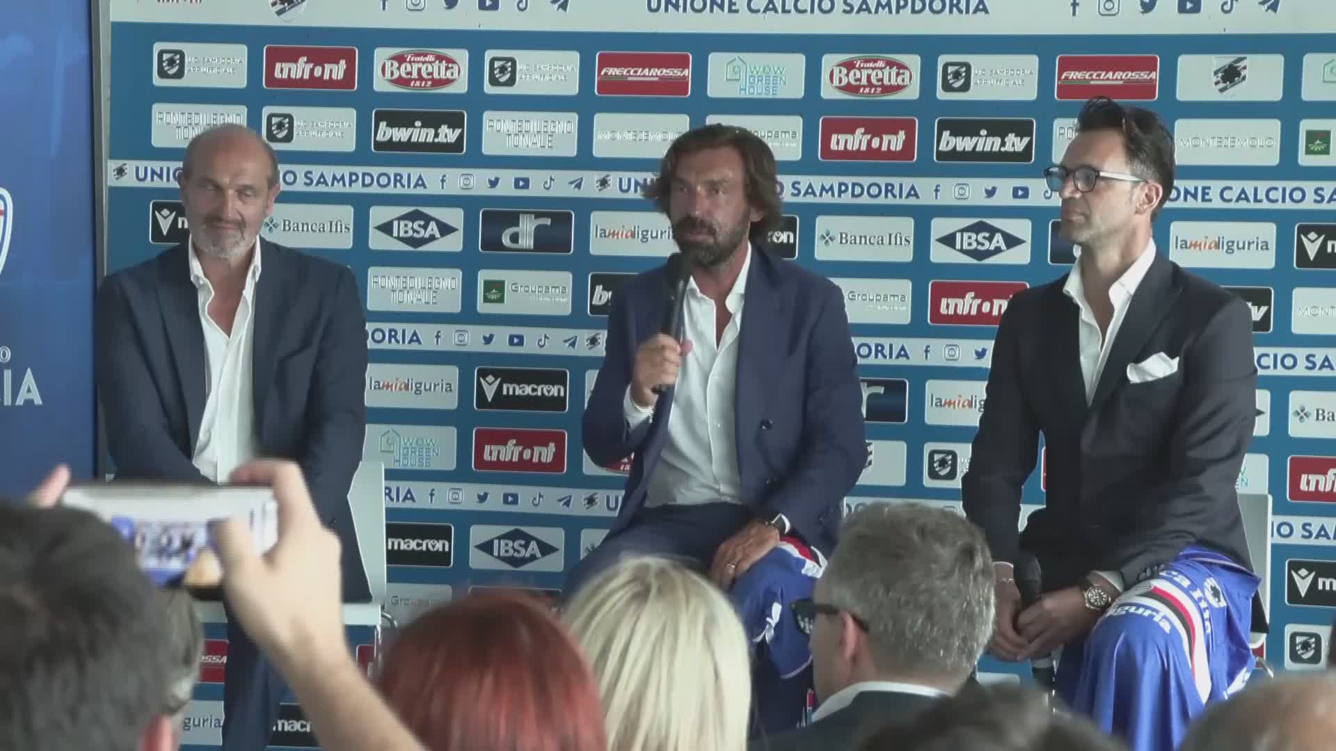 Sampdoria, Pirlo: "Quagliarella? Un amico ma sarà la società a scegliere"