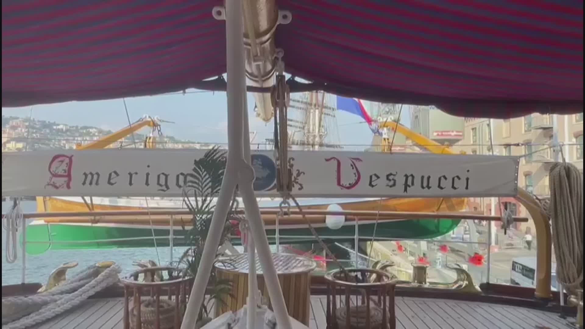 Genova, sulla Amerigo Vespucci inaugurata la 3° edizione del "Marina Militare Nastro Rosa Tour"