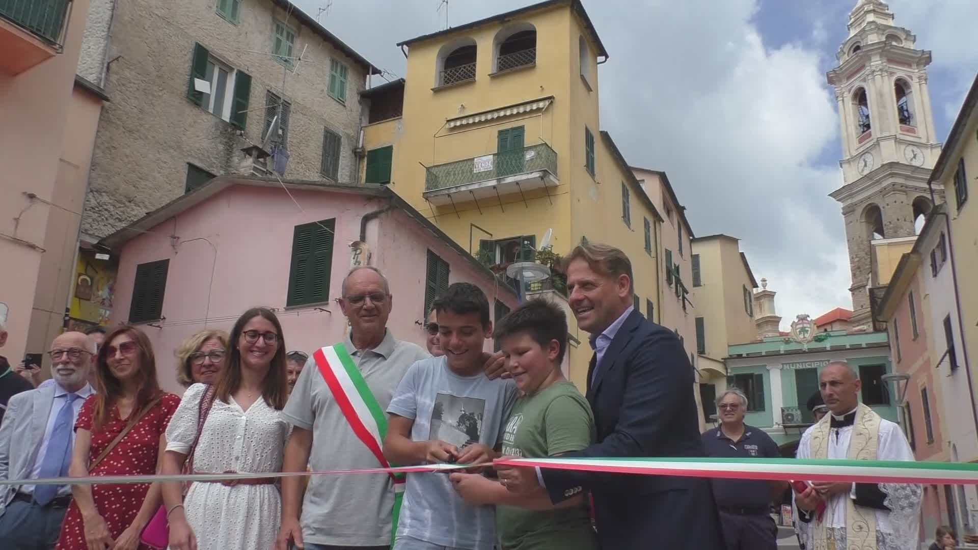 Dolcedo, l'assessore Scajola: "Riapertura di piazza Doria tassello fondamentale del progetto di riqualificazione del centro storico"