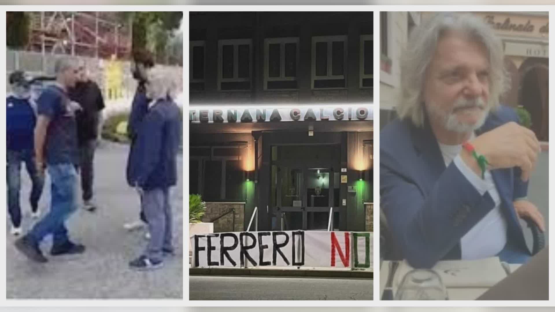 Ferrero: blitz segreto nella sede della Ternana, ma i tifosi lo scoprono e lo contestano