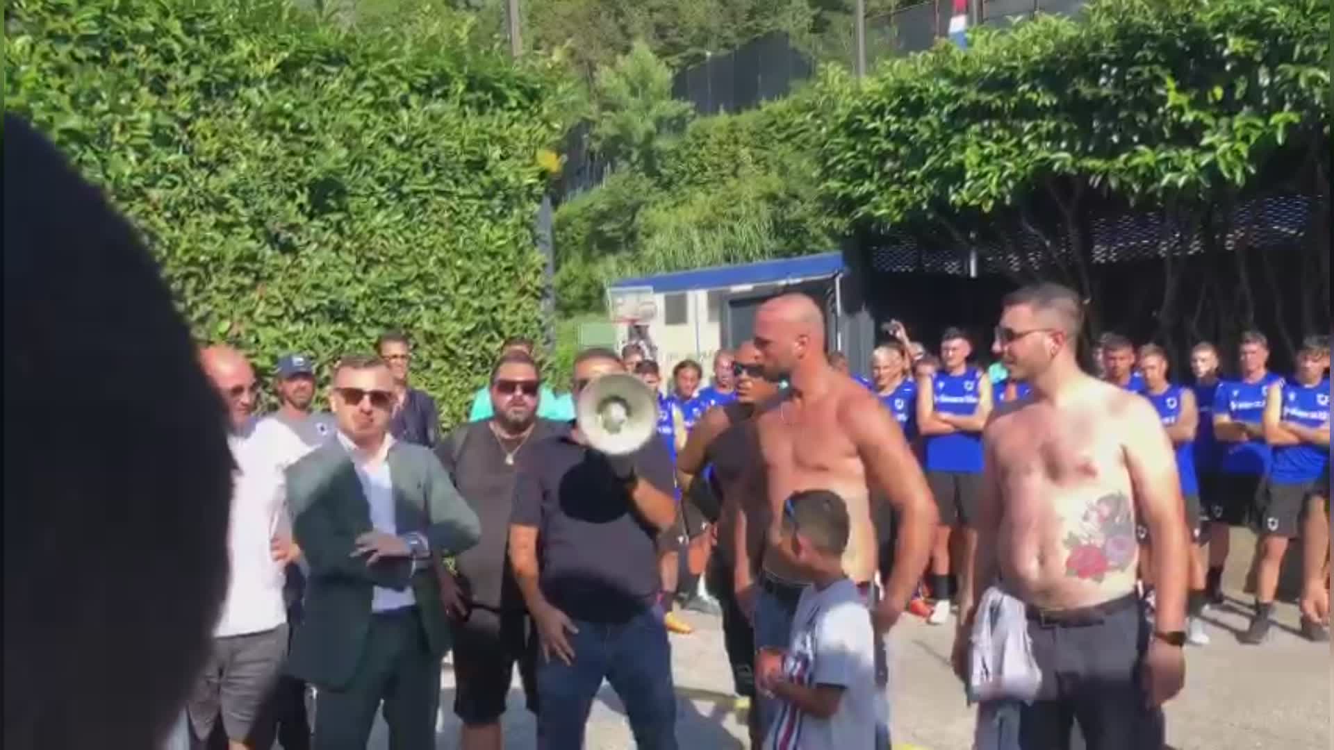 Sampdoria, i discorsi integrali di Radrizzani, Manfredi e Pirlo agli oltre mille tifosi a Bogliasco