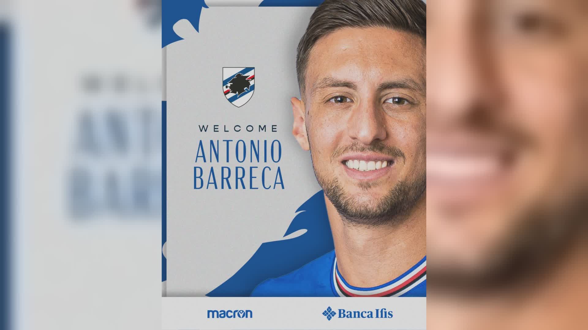 Sampdoria, ufficiale Barreca dal Cagliari: contratto fino al 2025