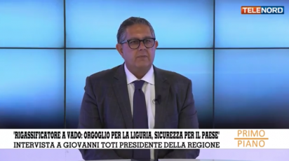 Primo piano, Toti e rigassificatore a Vado