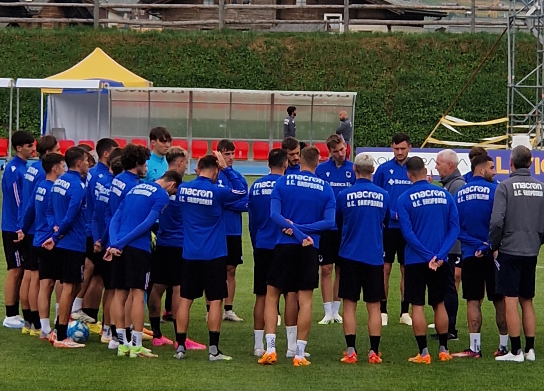 Sampdoria, il report del penultimo giorno di allenamento a Livigno: Delle Monache a parte