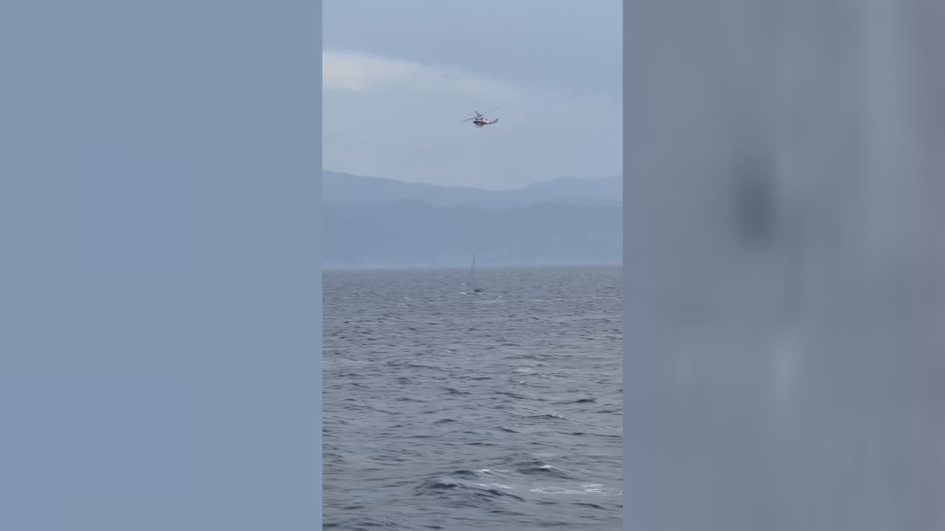 Santa Margherita Ligure: elisoccorso in mare per barca a vela in difficoltà (VIDEO)
