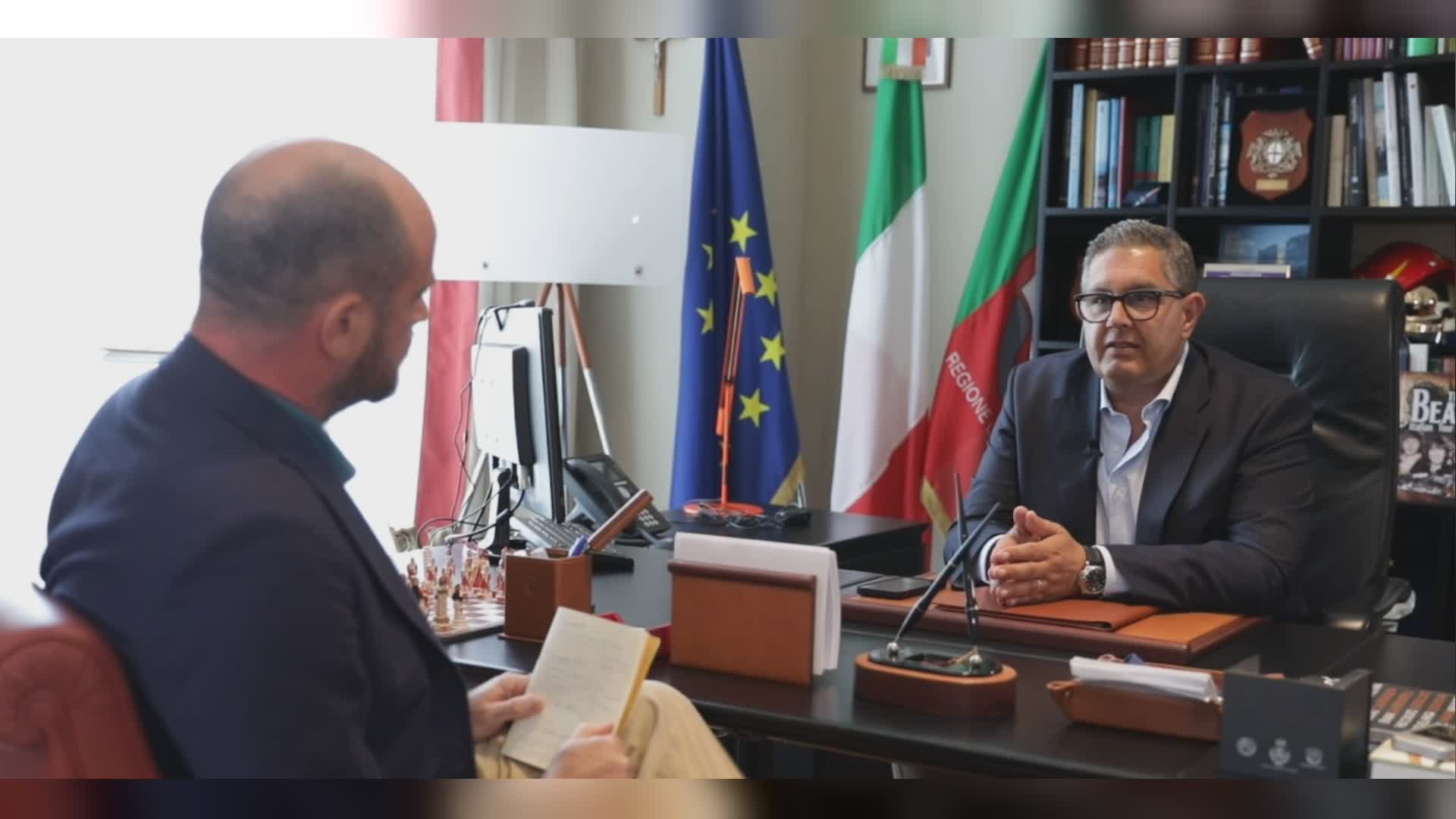 Toti a Telenord: "Pnrr, siamo in tempo. Rigassificatore, necessario e senza rischi. Scolmatore? Recupereremo, lavori al via nel 2024"