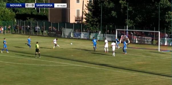 Novara-Sampdoria 0 - 1, decide la prodezza al volo di Borini